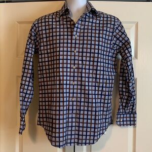 SCOTT BARBER, dress shirt, small, 100% cotton, new condition